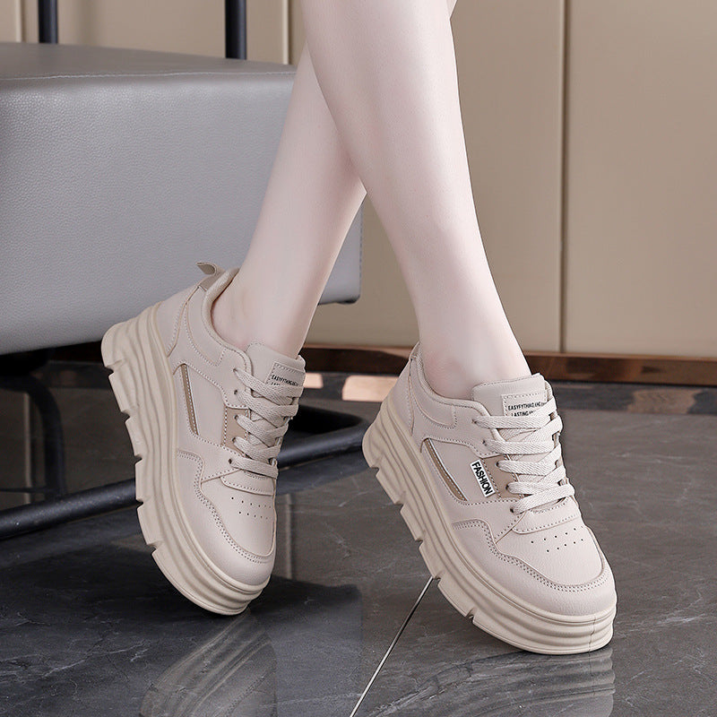 Damen Plateau Sneaker Modisch Hoch - Norvielle