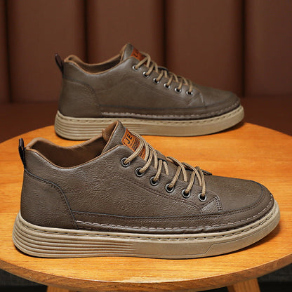 Damen Sneaker Atmungsaktives Leder Komfortschuhe