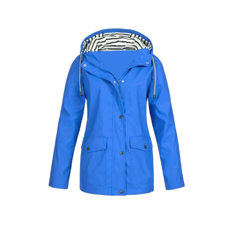 Damen Regenjacke Wasserdicht Mit Kapuze