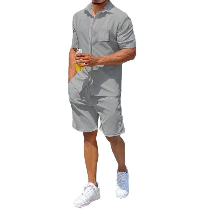 Herren Kurzoverall Lässig Sommer Taschen