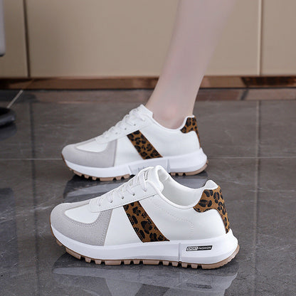 Damen Sneaker Sportlich Tiermuster