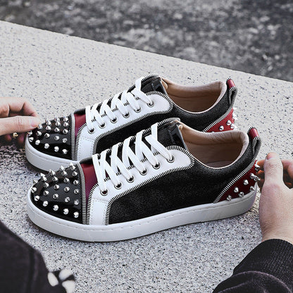 Damen Sneaker Nieten-Design Sportlich