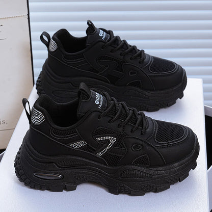 Damen Sneaker Metallic Schuhe Sportlich