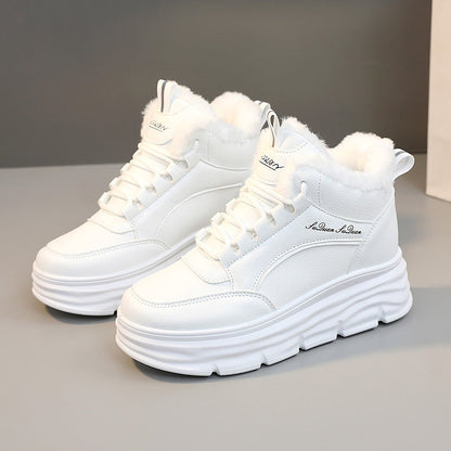 Damen Winter Sneaker Hoch Rutschfest Elastisch