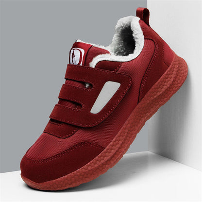 Damen Sneaker Fleecegefüttert Warm Bequem Schnellverschluss
