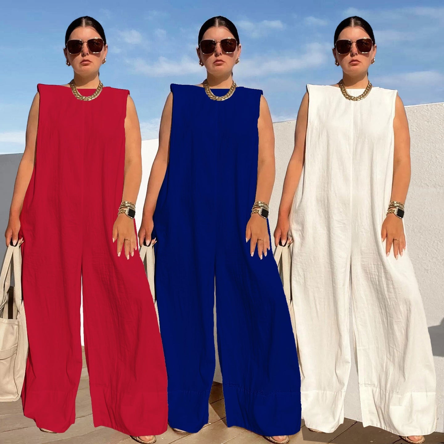 Damen Jumpsuit mit Kapuze und tiefem Rücken
