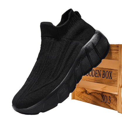 Damen Sneaker Strick Bequem