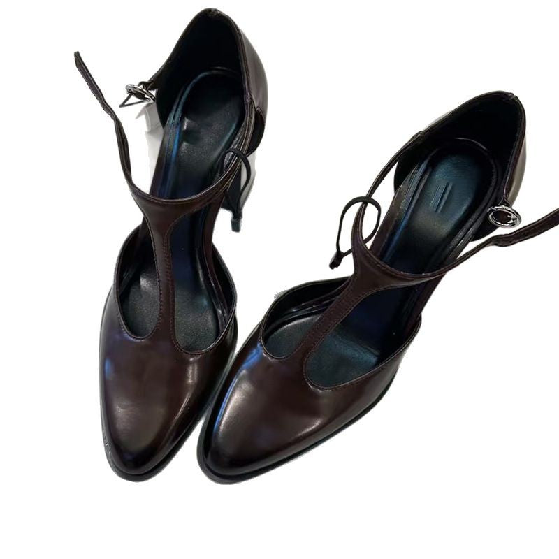 Damen Slingback Pumps Riemen Femininer Schnitt