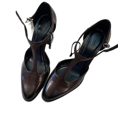 Damen Slingback Pumps Riemen Femininer Schnitt