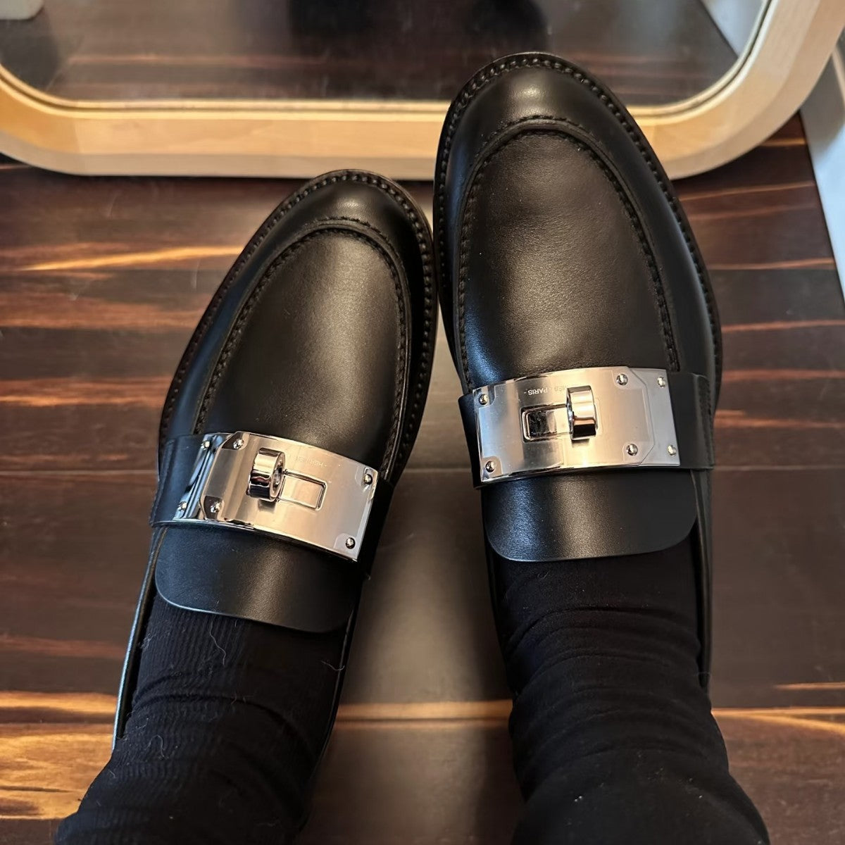 Damen Loafers Schnallen Modell
