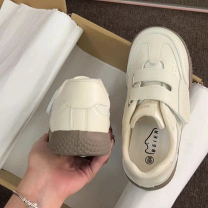 Damen Sportschuhe Schnürsneaker Bequem Klettverschluss