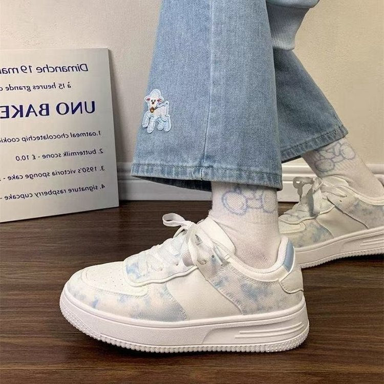 Damen Sneaker Weichsohle Komfort Farbenfroh