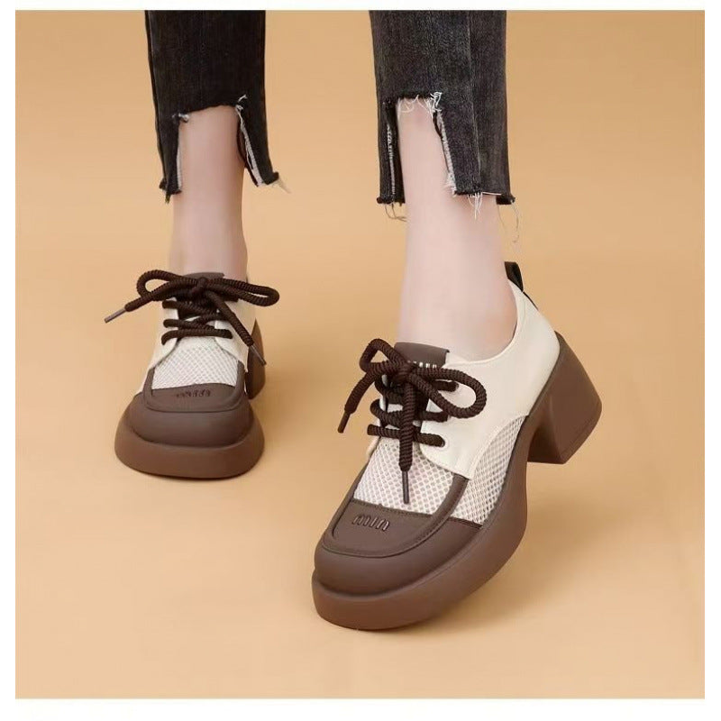 Damen Sneaker Leder Mesh