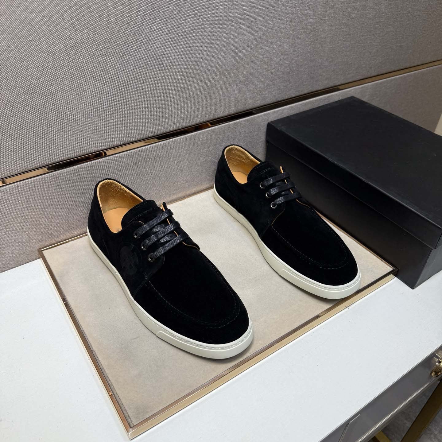Damen Mokassin Sneaker Weichleder Rutschfest - Norvielle