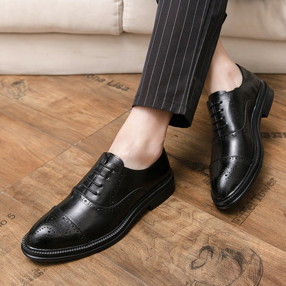 Damen Brogues Leder Schuhe Klassisch