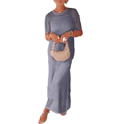 Damen Maxi-Kleid aus Mesh für den Sommer Elegant