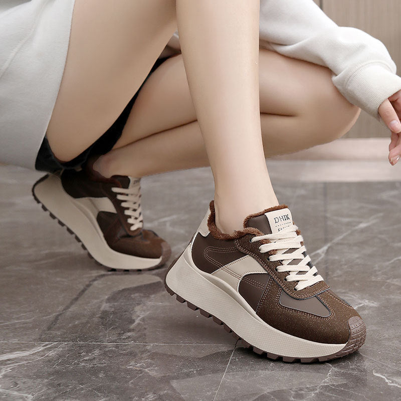 Damen High- Sneaker Warmfleece