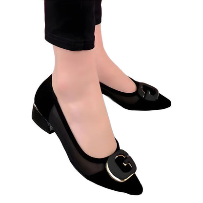 Damen High Heels Pumps Transparent Dekoriert