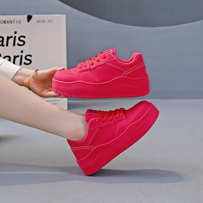 Damen Laufschuhe Dicksohlige Rutschfeste Sneaker Sportlich