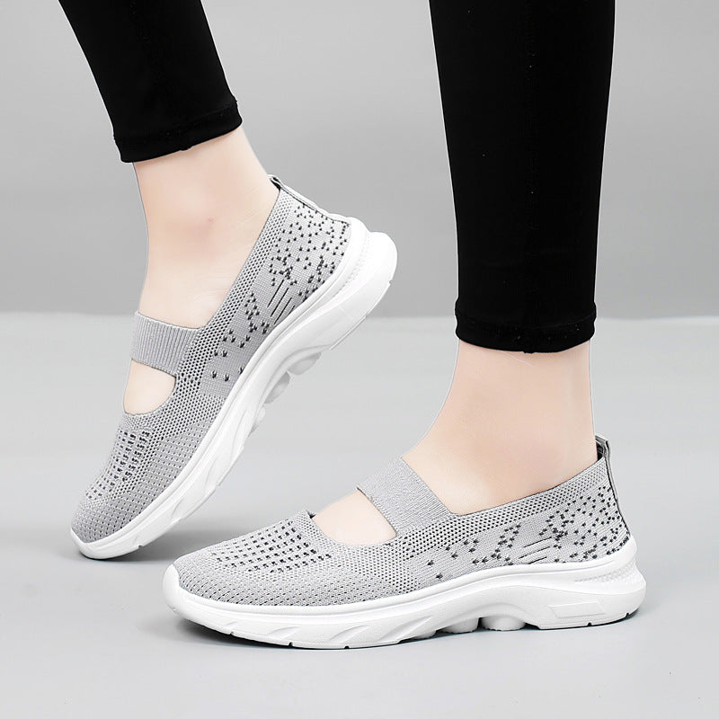 Damen Slip-On Sneaker Bequem Polster Schwarz - Norvielle