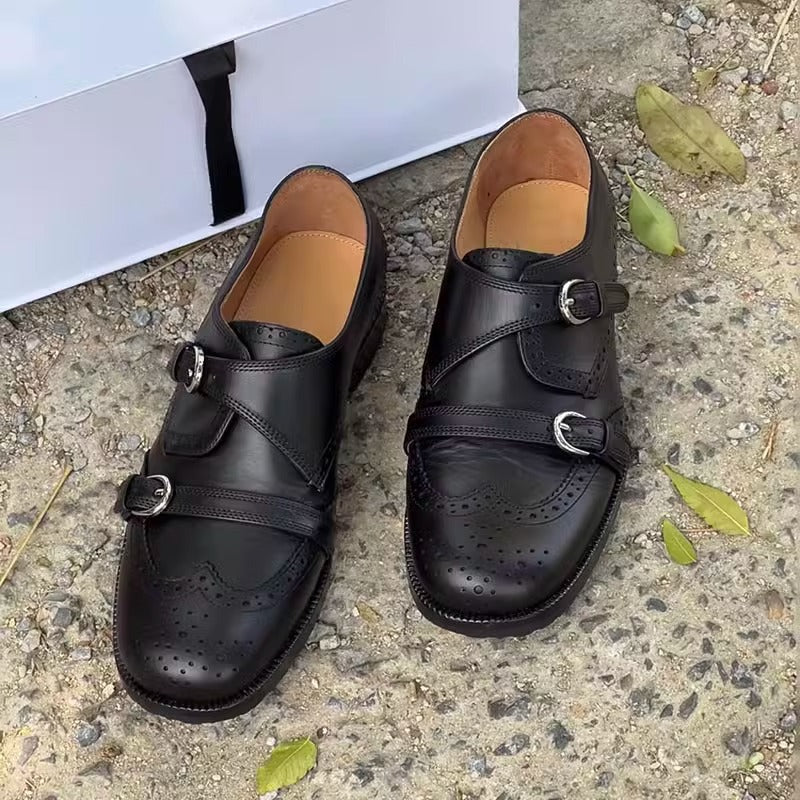 Damen Schnürschuhe Elegante Riemen Schuhe