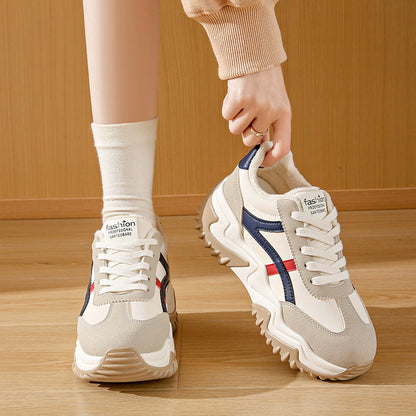 Damen Sneaker Chunky Sportlich Bequem Gepolstert