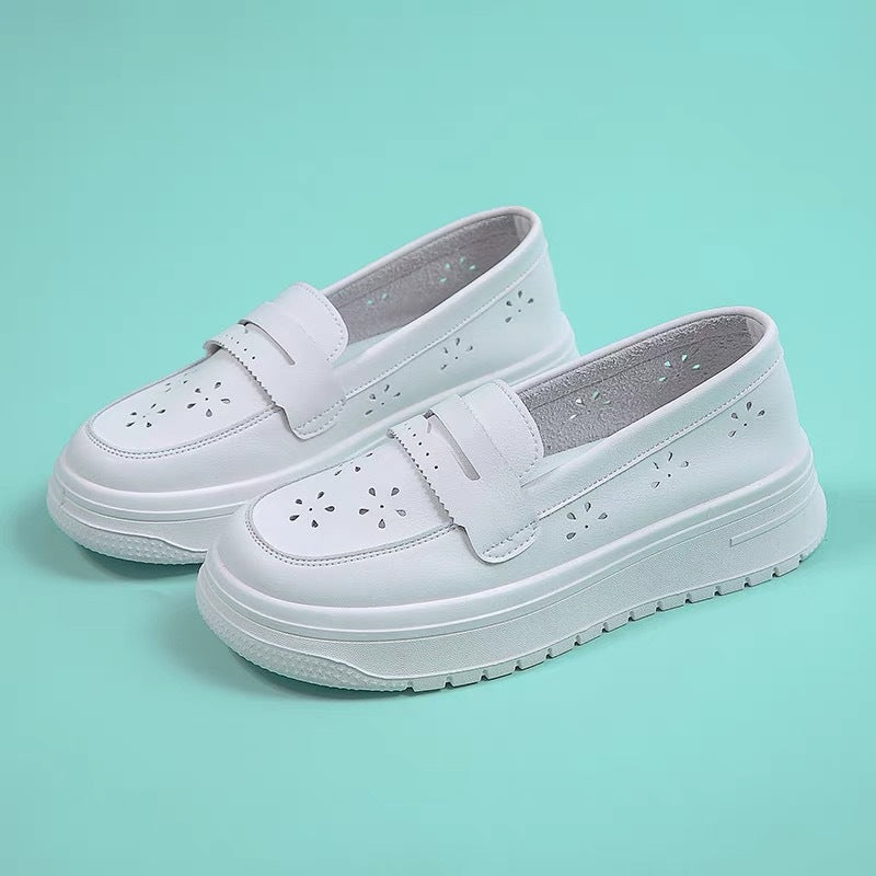 Damen Sneaker Slip-On atmungsaktives Mesh Komfort