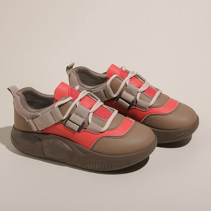 Damen Sneaker Elastisch Dicksohlige Sportschuhe
