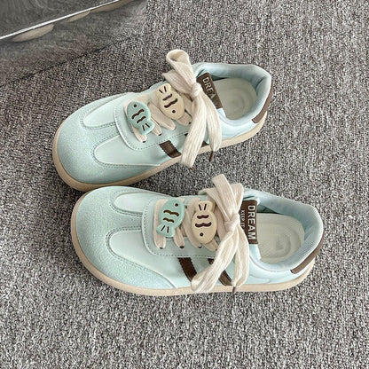 Damen Sneaker Tiermotiv Klettverschluss Lustig