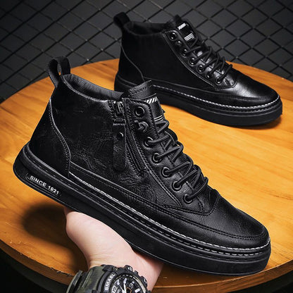 Damen Sneaker Hoch Sportlich Mit Reißverschluss