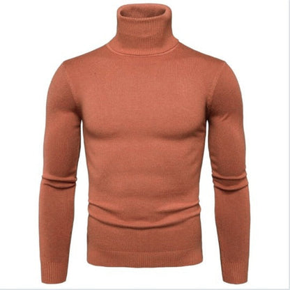 Herren Rollkragenpullover Merinowolle Elegantes Design