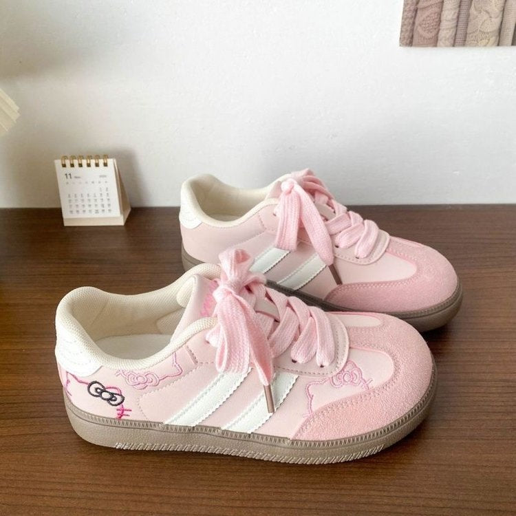 Damen Sneaker Hello Kitty Komfortabel Weiß - Norvielle