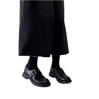 Damen Lederschuhe Weich Schnalle