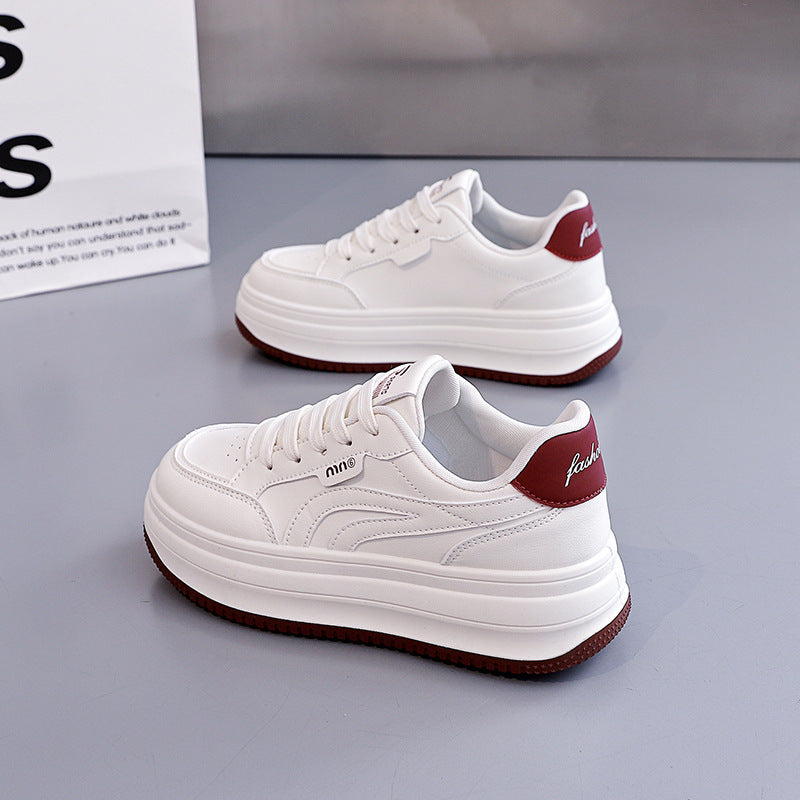 Damen Sneaker Plattform Sportlich Bequem