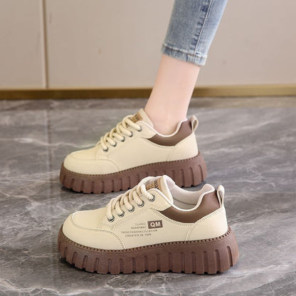 Damen Plateau Sneaker Trendy Hoch Moda Schuhe