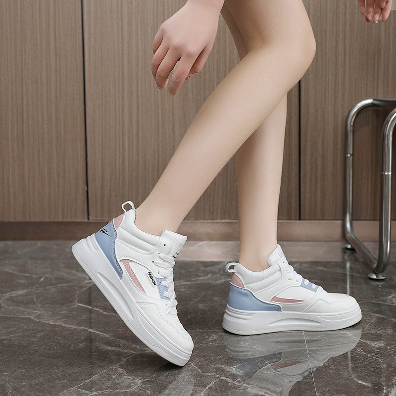 Damen High- Sneaker Atmungsaktives Mesh Dämpfende Sohle