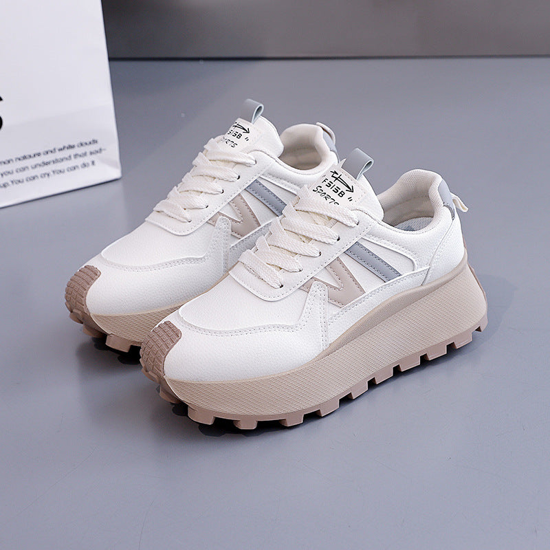 Damen Plateau Sneaker Hoch Modern