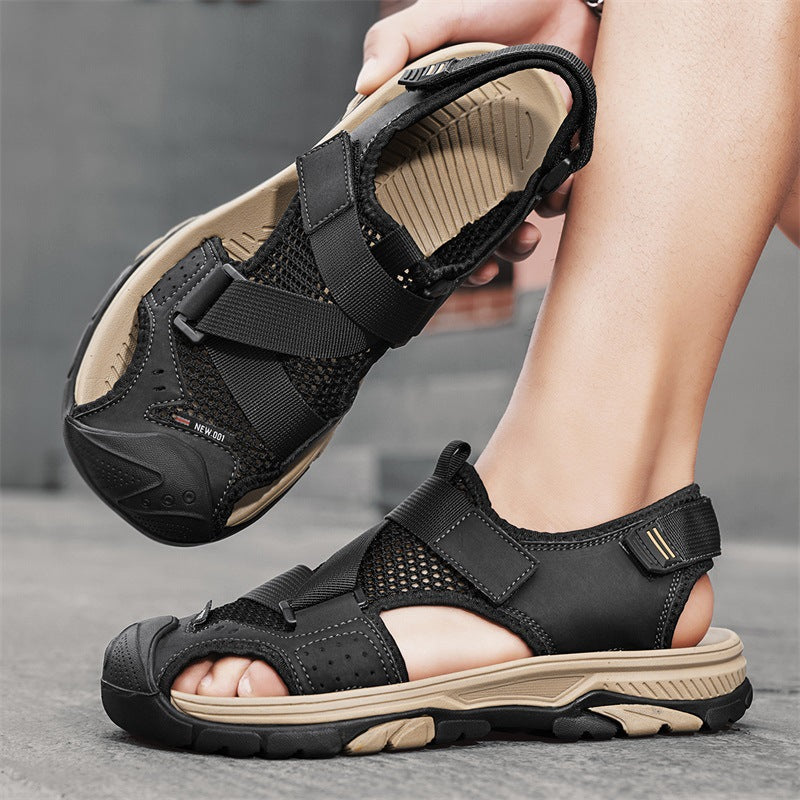 Herren Rutschfeste Sandalen Verstellbar Sommer