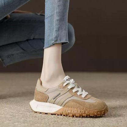 Damen Sneaker Sportlich Veloursleder