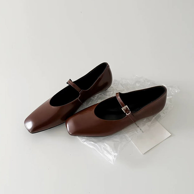 Damen Mary Jane Ballerinas Komfortabel
