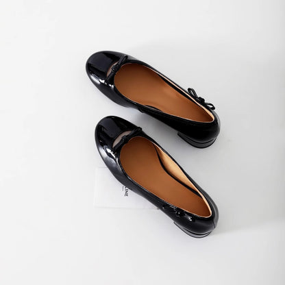 Damen Ballerinas Glitzernd Bequem Mit Schleifen