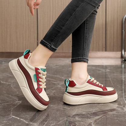 Damen Chunky Sneaker Bequem Weite Passform Komfortschuhe