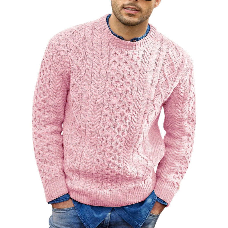 Herren Strickpullover Rundhals Bequem Frühjahr