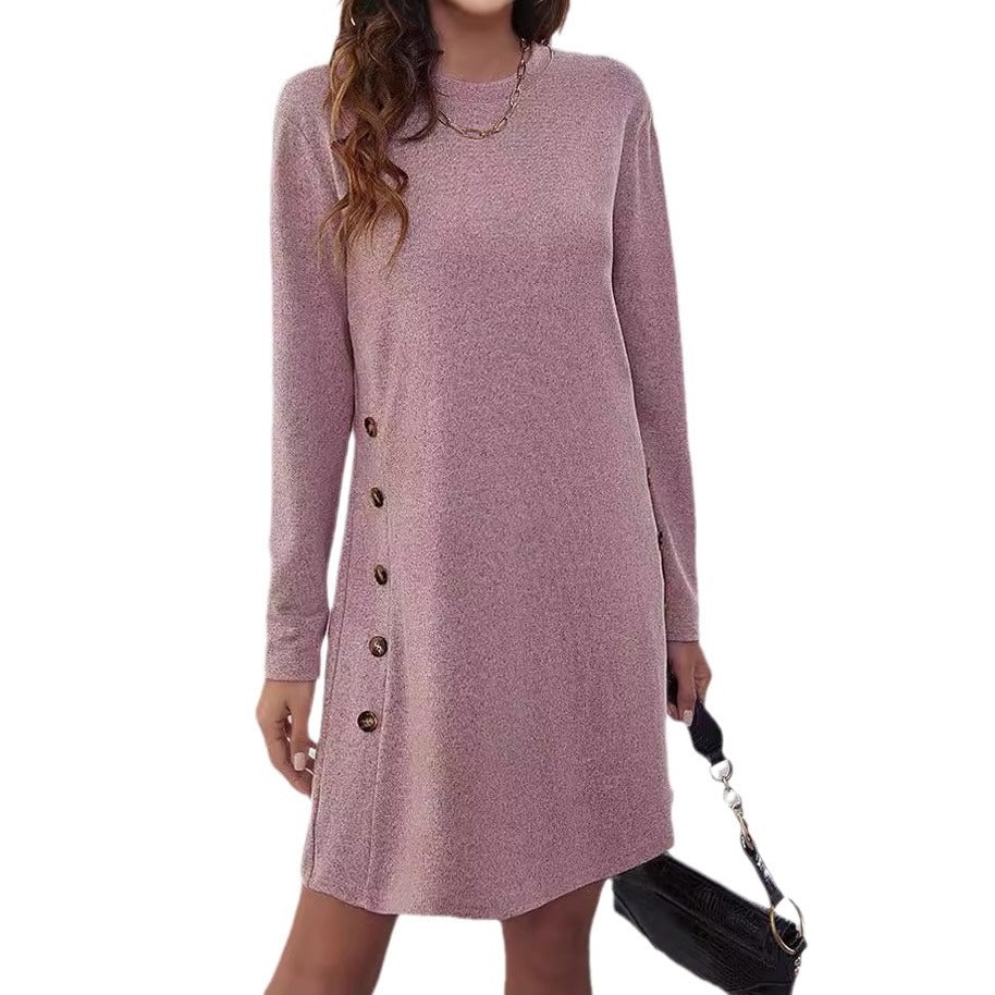 Damen Sweatkleid Langärmlig Bequem