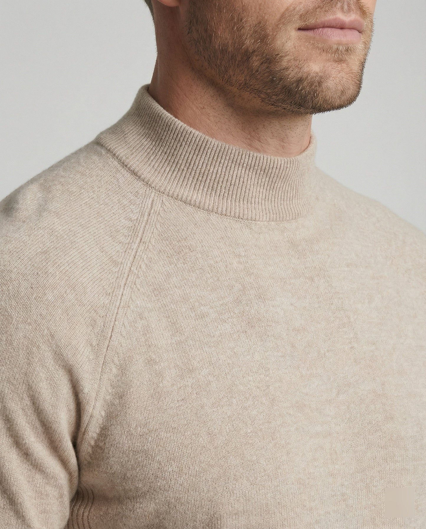 Merinowolle Pullover Rollkragen Warm