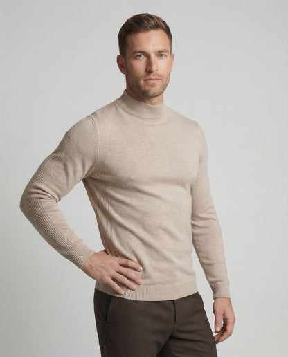 Merinowolle Pullover Rollkragen Warm - Norvielle