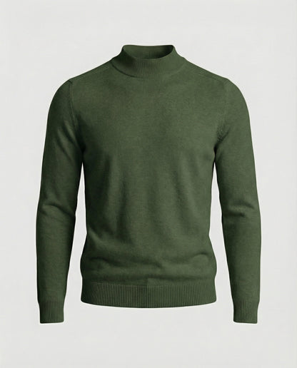 Merinowolle Pullover Rollkragen Warm