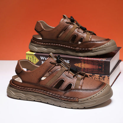 Herren Sandalen Verstellbar Bequem Sommer