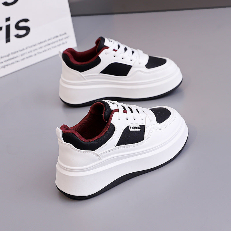 Damen Hochhackige Sneaker Chunky Sohlen