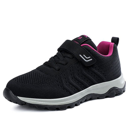 Damen Laufschuhe Atmungsaktives Mesh Rutschfest Klettverschluss
